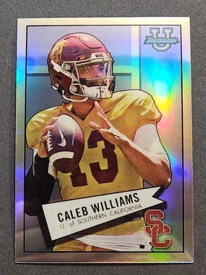 2022 Bowman University Chrome 1952 Retro #52BF-4 Caleb Williams Refractor - Image 1 of 2