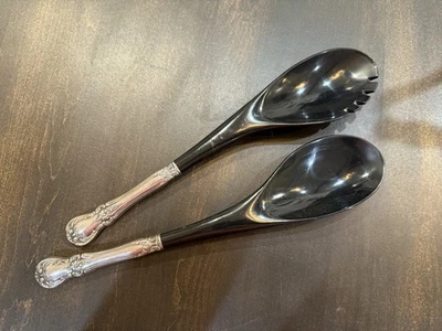 Juego para servir ensaladas Neiman Marcus plata 2 piezas 11,75" Foto 1 de 4