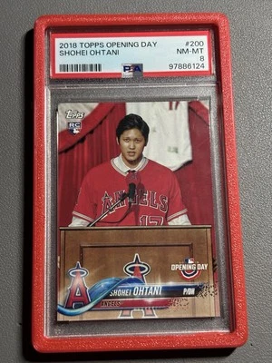 2018 Topps Opening Day Shohei Ohtani #200 PSA Rookie RC LA Dodgers MVP - Image 1 of 2