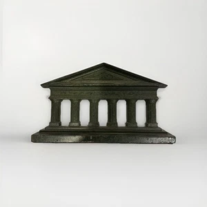 Antique Cast Iron Bradley Hubbard Bookend Excellent Condition Roman Parthenon - Picture 1 of 8