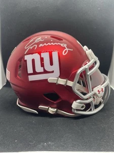 Eli Manning Autographed New York Giants Blaze Mini Helmet Steiner COA Signed - Picture 1 of 6