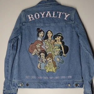 Chaqueta Denim Disney Cakeworthy Royalty Princess Talla Pequeña Bordada Años 90 - Imagen 1 de 7