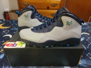 Air Jordan Retro 10 Rio 2016 gris lobo/pht bl-obson-grn glw 310805 019 nuevo con etiquetas - Imagen 1 de 9