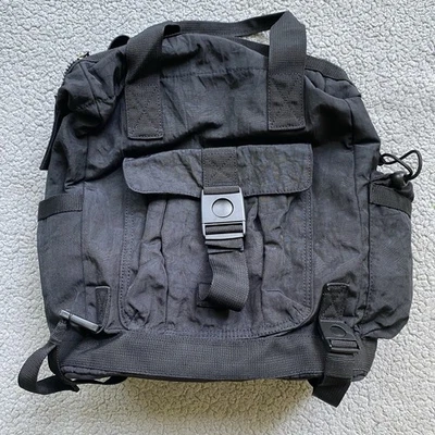 Tommy Bahama Mochila Convertible de Nylon Negra Bolso Mensajero Viaje Viajes Foto 1 de 4