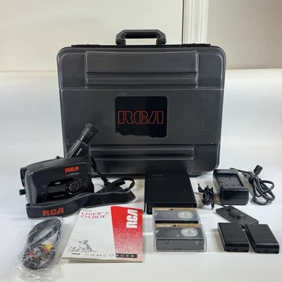 Vtg RCA small Wonder VHS Playback VHS C Camcorder CC631 Complete w/ Case 1996 - Image 1 of 4