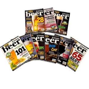 Beer & Brewer Magazine Bundle x9 Craft Beer Home Brewing Issues 32, 36-42 Guide - Picture 1 of 10