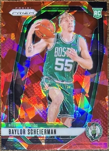 2024-25 Panini Prizm Baylor Scheierman Red Cracked Ice Prizm Rookie #236 - Picture 1 of 2