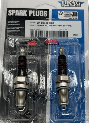 Drag Specialties Spark Plugs Set 2pc 2103-0196 for Harley Twin Cam 1999-2017 - Image 1 of 4