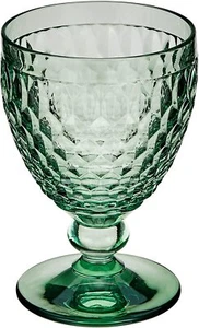 Red Wine Glass by Villeroy & Boch Green Boston Goblet Single/ Set of 2 or 4 - Picture 1 of 7