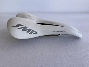 Selle SMP WELL M1 Saddle Road MTB Split Bike Seat : White - MADE IN iTALY! - Picture 1 of 7