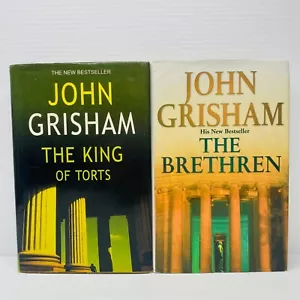 Lote de 2 Libros de John Grisham Los Hermanos, El Rey de los Agravios - Thrillers Mediano HC - Imagen 1 de 9