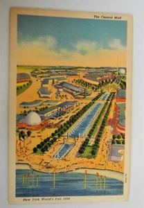 1939 New York World's World Fair Official Approved P/C- The Central Mall - Picture 1 of 2