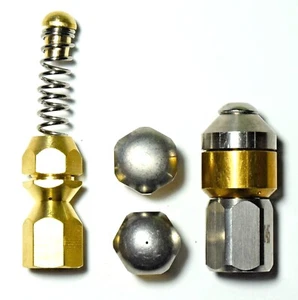 KIT UGELLI SONDA STURATUBI SPURGATUBI 1/8 PER LAVOR KARCHER COMET ANNOVI - Foto 1 di 10
