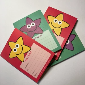 4 Star Reward Note Pads for Classroom Teachers, Clubs, Schools and Parents - Picture 1 of 4