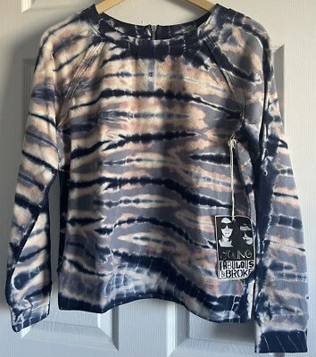 Young Fabulous & Broke Shaka Tie-Dye Sweatshirt Blue Gray Pink Zip Sz XS NWT - Image 1 of 4