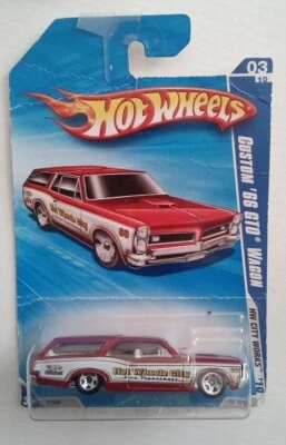Pontiac GTO Custom Wagon 1966 Hot Wheels, raro, '10 HW City Works Sr #03/10 Foto 1 de 3