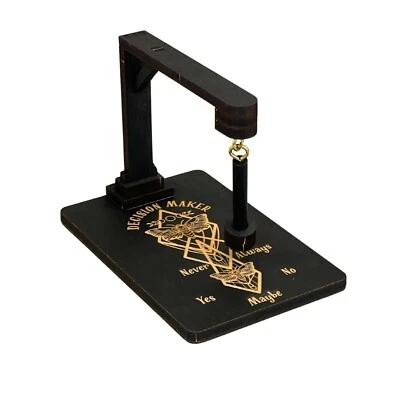 Deaths Moth 11531 Magic Answer Generator Decision Maker 6 x 4.25" Wood - Image 1 of 3