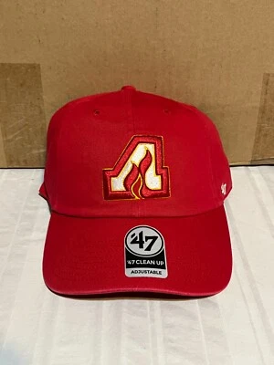 Atlanta Flames NHL '47 Brand Throwback Clean Up Red Adjustable Hat - Image 1 of 4