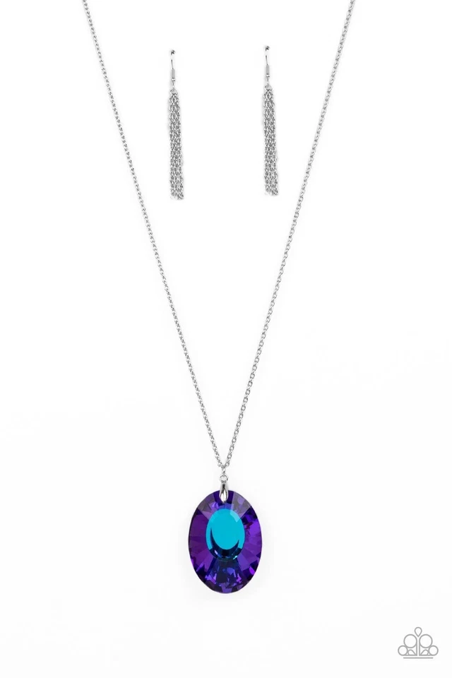 New Paparazzi Jewelry- Celestial Essence Necklace-Blue Foto 1 de 3
