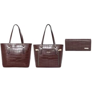Montana West Concealed Carry Pocke Satchel & Wallet Set Brown - NWT - MWC-G027WC - Picture 1 of 4