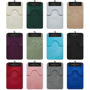Ensemble de tapis de bain 2 pièces clé grecque mousse à mémoire de forme antidérapante tapis de toilette à séchage rapide - Photo 1 sur 13
