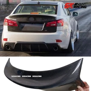 For 06-12 LEXUS IS250 IS350 ISF Wald Real Carbon Fiber HighKick Trunk Spoiler - Picture 1 of 22