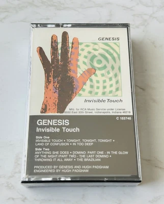 Genesis Invisible Touch CASSETTE Tape SEALED! 1986 Atlantic Phil Collins NEW! - Image 1 of 3