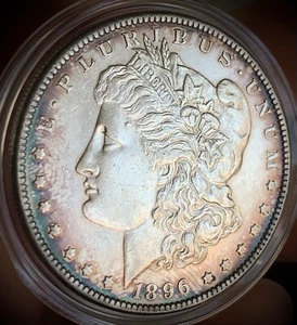 1896 Morgan Silver Dollar - Picture 1 of 3