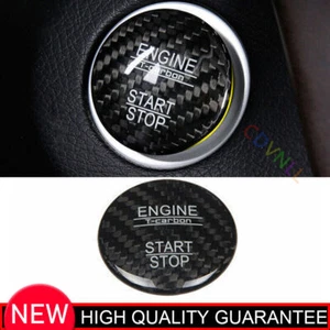 One-Click Startup Button Cover Trim For Benz GLE GLS 2016-2019 Dry Carbon Fiber - Picture 1 of 4