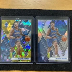 (2) KEYONTAE JOHNSON 2023-24 Panini Phoenix Fold Ice /175 and Silver Holo - Bild 1 von 2