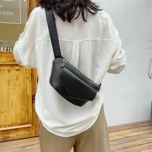 Mujeres Riñonera Imitación Cuero Cintura Bolso Cinturón Pecho Hombro Bandolera Moda# - Imagen 1 de 15