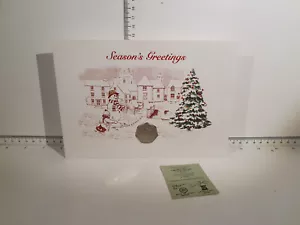 (L1046) 2004 Isle of Man Weihnachtskarte " Laxey Wheel " 50p Münze - Bild 1 von 5
