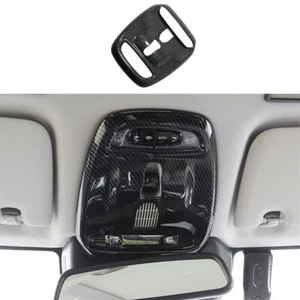 For Volvo XC40 2019-2022 Carbon Fiber Front Reading Lamp Frame Cover Trim Decor - Picture 1 of 9