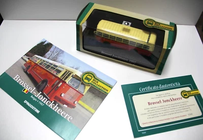 ATLAS COLLECTION 1:72 BUS DIECAST BROSSEL JONCKHEERE 1957 ROSSO GIALLO 113 EDI 1 - Immagine 1 di 2