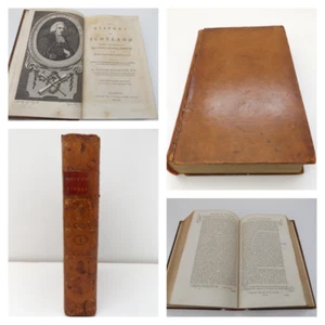 1791 Robertson's HISTORY of SCOTLAND Vol.1 only (of 2) 13th Ed. LEATHER BINDING - Picture 1 of 19