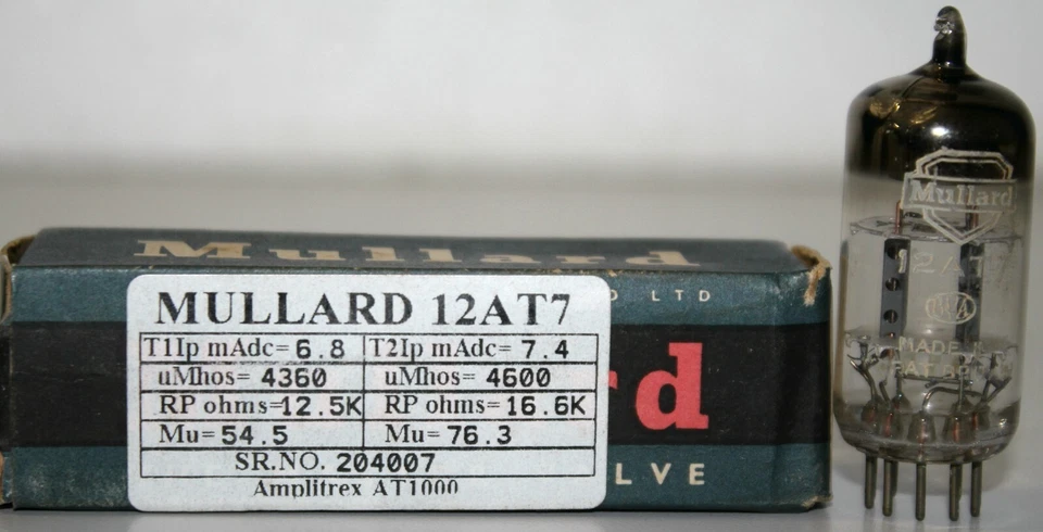 Vintage Mullard Blackburn Ecc81 12AT7 Tube Conn