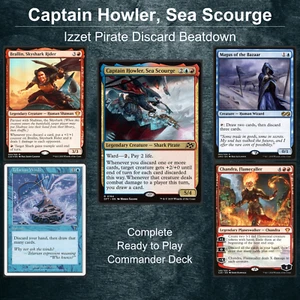 Captain Howler Sea Scourge Magic Gathering Commander MTG Pirate Discard Deck EDH - Picture 1 of 12