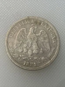 1881 Cn Mexico 50 Centavos TA - Picture 1 of 2