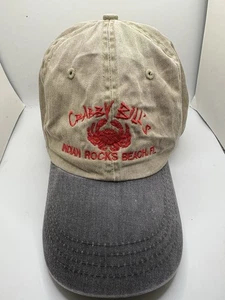 Crabby Bill’s Indian Rocks Beach Florida Urlaub Strand verstellbar Einheitsgröße Hut - Bild 1 von 5