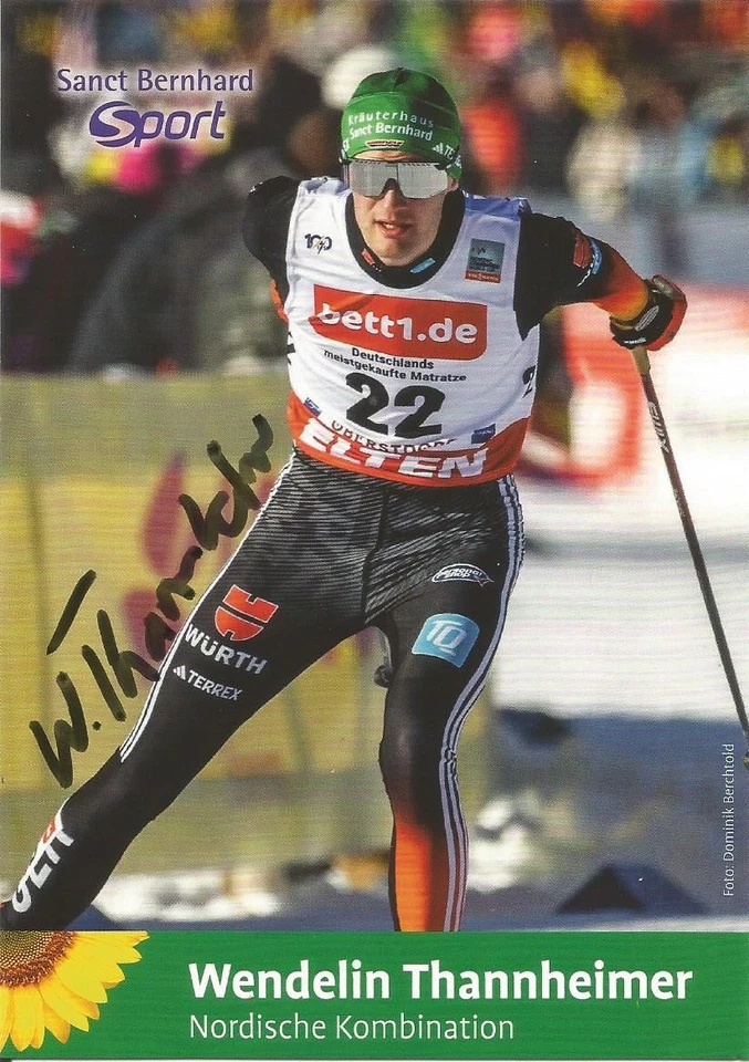 WENDELIN THANNHEIMER - SKINORDISCH;Olympiasieger; Weltmeister;Originalautogramm - Bild 1 von 1
