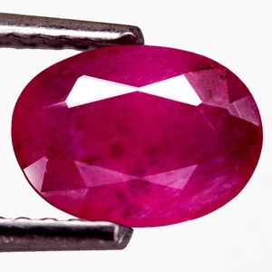 1.57Ct. Natural Gemstone Ruby Reddish Pink Oval Unheated Tanzania Ravishing - Picture 1 of 7