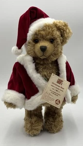 Hermann Gump’s Christmas Bear Collector German Mohair No 91/250 Santa Hat Coat - Picture 1 of 8