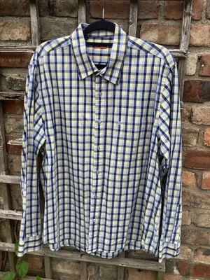 PIERRE CARDIN. Men’s Shirt. Blue.yellow Check. XL - Image 1 of 4
