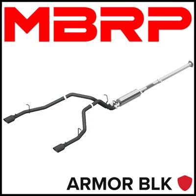 Sistema de escape MBRP Armor BLK Cat-Back apto para Ram 1500 2019-2025 doble/cabina cuádruple 5,7 L Foto 1 de 2