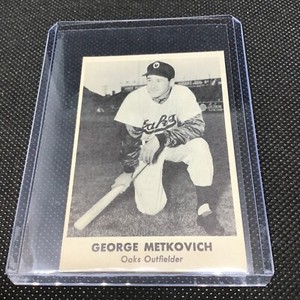 1950--REMAR BREAD--GEORGE METKOVICH (OAKLAND OAKS)--NR. MT-MT. ⚾️🔥