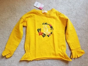 Urtrend Little Girls Kids Long Sleeve Top Pants Leggings Set, Flower Yellow, 6-7 - Picture 1 of 4