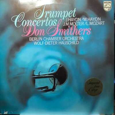 PHILIPS 9500 109-TRUMPET CONCERTOS-DON SMITHERS-ORIGINAL VINYL LP-IMPORT-RARE - Image 1 of 3