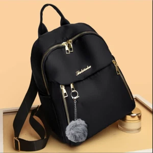 Waterproof Mini Backpack Women Purse. Nylon Shoulder Rucksack Small Travel Bag - Picture 1 of 9
