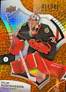 2021-22 UD Allure#148 Filip Gustavsson Rookies LEOPARD RC Ottowa Senators - Picture 1 of 2