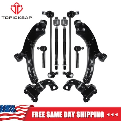 Front Lower Control Arm Ball Joint Tie Rod Kit Sway Bar for 2007-2012 Acura RDX - Image 1 of 4